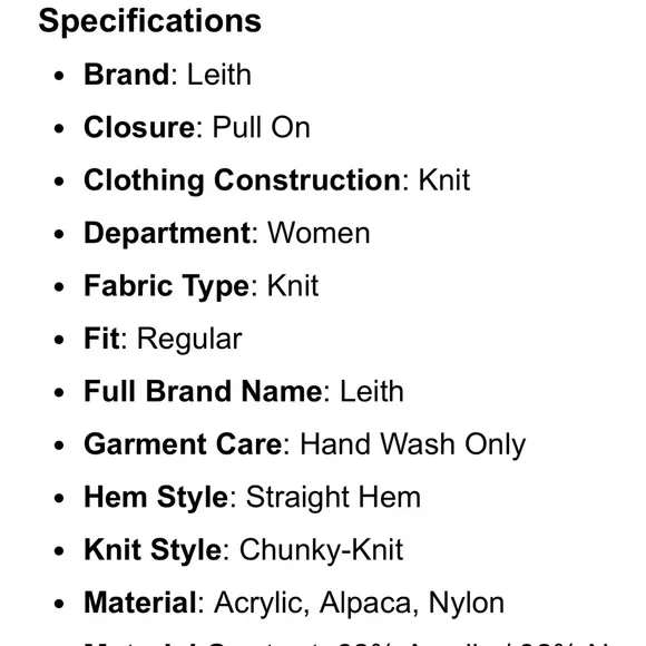 Leith Womens Cozy Neck Dolman Turtleneck Sweater - Picture 7 of 9